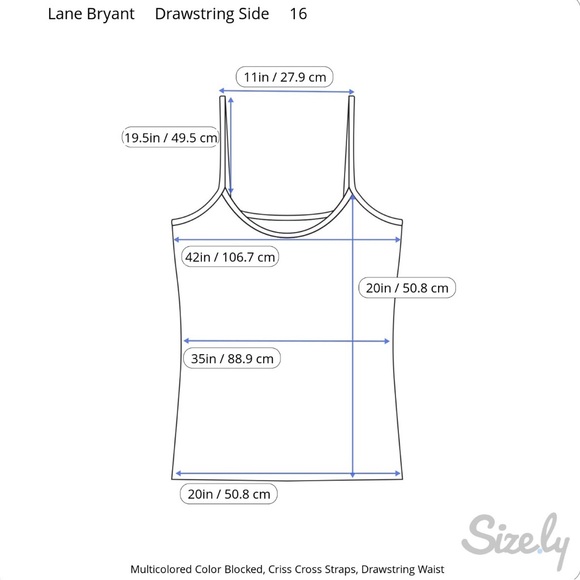NWOT Lane Bryant Multicolored Swimsuit Top - Picture 5 of 9
